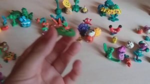 Обзор фигурок из пластилина по игре растения против зомби 2 часть