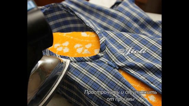 МК-Обработка горловины и проймы двойным руликом. смотреть онлайн