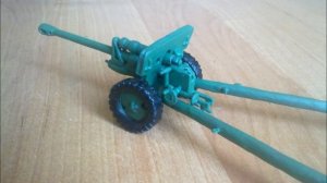 76-мм пушка ЗИС-3 из пластилина