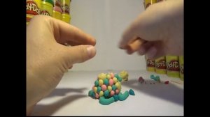 Как слепить из пластилина Плей До или теста для лепки овцу. How to make a sheep of Play Doh (clay )