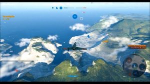 Медаль Ламберта на японском самолете J7W2,  бои в игре симуляторе World of Warplanes