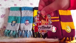Harry Potter' style of scarfs. Knitting. Гарри Поттер.Шарфы.Вязание