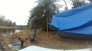 Установка ТЕНТА 5*4 м . на Кольях.