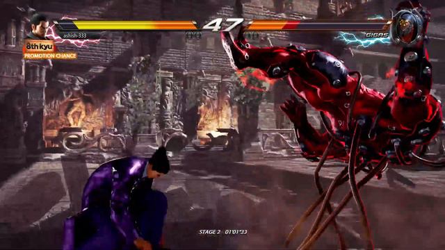 tekken 7 gigas vs kazuya || kazuya gameplay ps4 || kazuya vs gigas смотреть онлайн