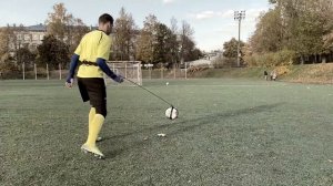 Футбольный тренажер Penalty Cross - мяч на резинке - лучшие моменты) короткая версия.