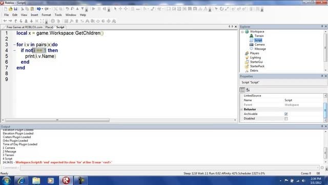 Roblox Scripting Tutorial Part 12- Review on 'pairs' and 'ipairs' and more... смотреть онлайн
