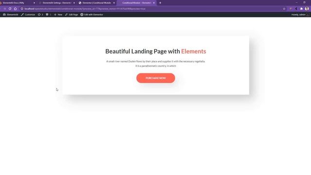 Conditional Module for Elementor | Elementskit | Wpmet смотреть онлайн