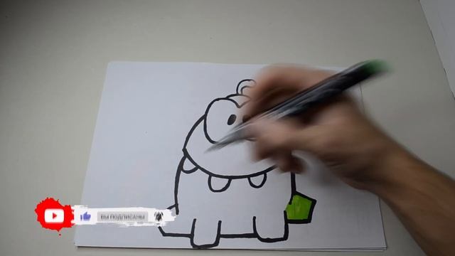 Рисуем Ам Няма!) Игра Cut The Rope!)