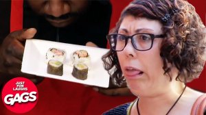 Bad Sushi Causes Disease! | Just For Laughs Gags - Плохие суши вызывают болезни! | Просто ради шутки