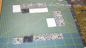 Patchwork tutorial Interlaced Stripes - LizaDecor.com NEONE Ruler