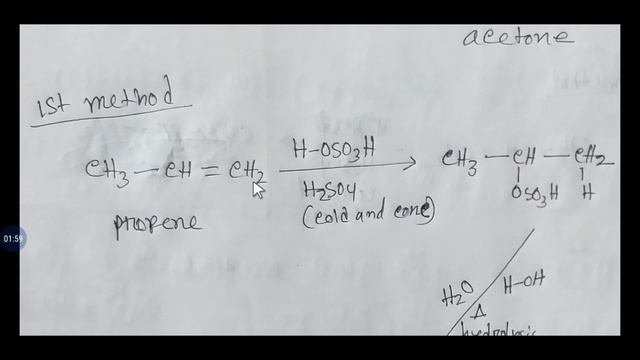 Propene(CH2=CH-CH3) to Propanone or Acetone conversion || Propanone or acetone to Propene conversio смотреть онлайн
