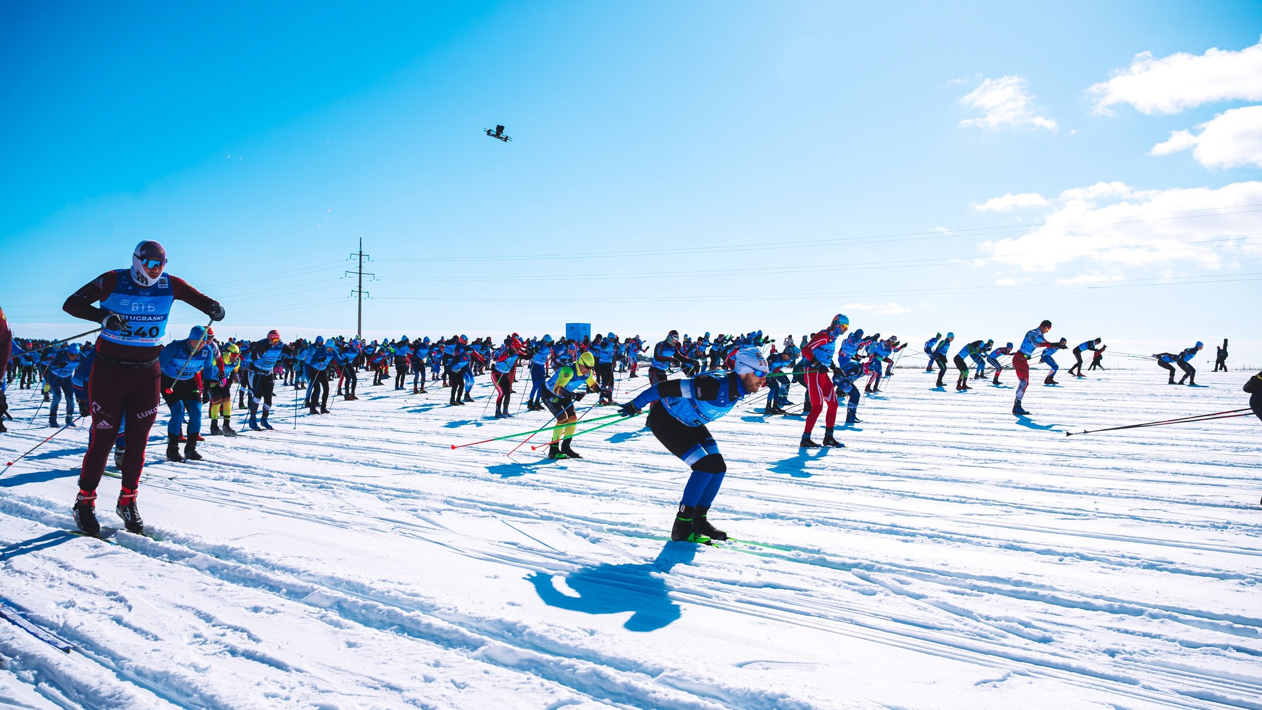 На спорте. Югорский лыжный марафон. 7 часть