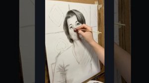 ПОРТРЕТ (сухая кисть)