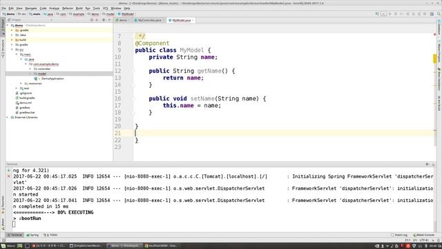 IntelliJ IDEA Spring Boot Gradle Tutorial смотреть онлайн