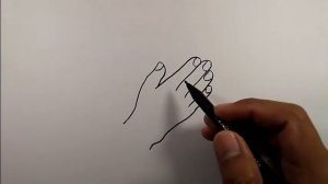 How to draw clapping hands easy | Simple Drawings