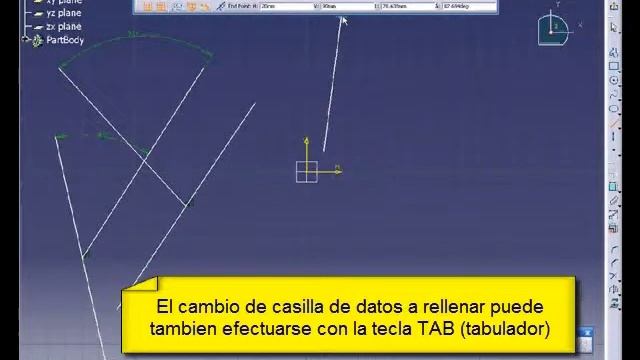 Tutoriales Catia V5 elprofedemicurso. Sketch: orden linea 2a