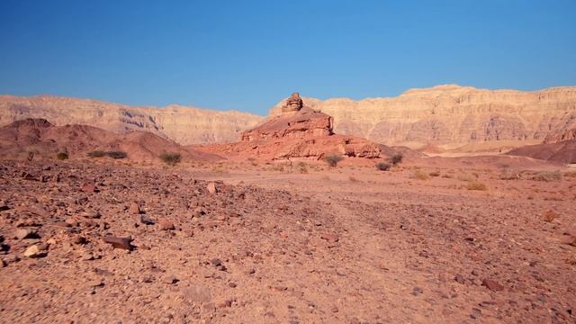Israel. Fantastic landscapes, unusual colors of the Timna Valley. Israel National Park. Парк Тимна. смотреть онлайн