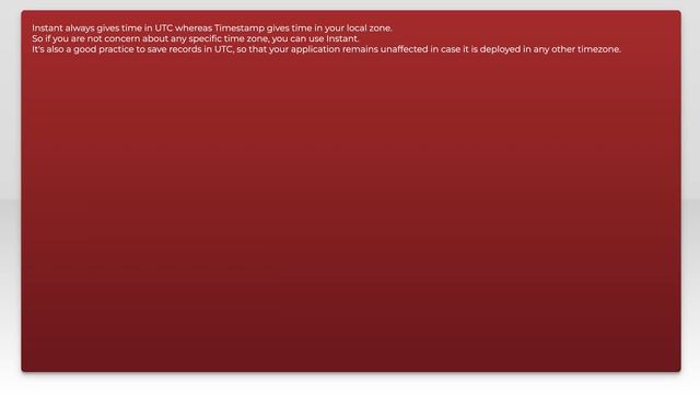 Convert java.time.Instant to java.sql.Timestamp without Zone offset