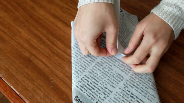 Как упаковать подарок в газету / Оригинальная упаковка / Mary f diy