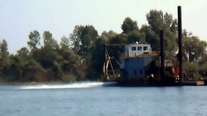 Как работает земснаряд 350-50 (dredge)