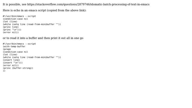 How to make Emacs read buffer from stdin on start? (9 Solutions!!) смотреть онлайн