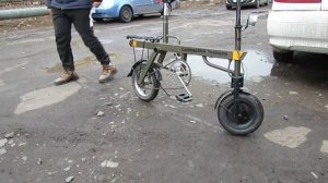 Самодельный мини электровелосипед # Испытания по грязи