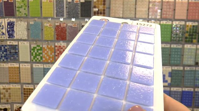 Голубая стеклянная мозаика на бумаге смотреть онлайн