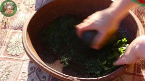 Village Cooking ; Homemade Herb Salt Recipe ♧ Village food ♧ Azerbaijan Cooking