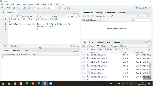 How To... Read a CSV File in R #07 смотреть онлайн