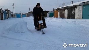 Самодельный МИНИБАЙК+СНЕГОХОД: два в одном.
