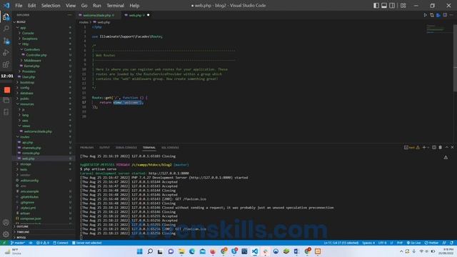 Lecture 7 - Laravel PHP Artisan & Basic Routes