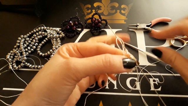 Серьги фриволите - мастер класс. Earrings Needle Tatting. Occhi
