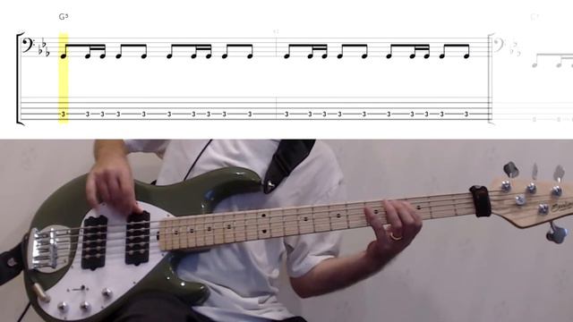 Thunderhorse by Dethklok - Bass Cover (tablature & notation included)
