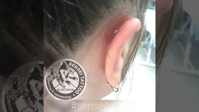 проколоть ушной хрящ, поставить украшение в ухо Днепр смотреть онлайн