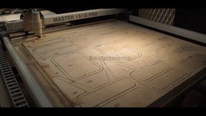 Тумба из фанеры на фрезерном станке с ЧПУ Master 1515 PRO. Savinsname.
