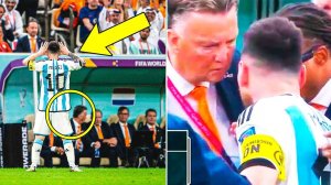 This is why MESSI DID THIS! Here's what happened between Leo and Van Gaal! Argentina Netherlands