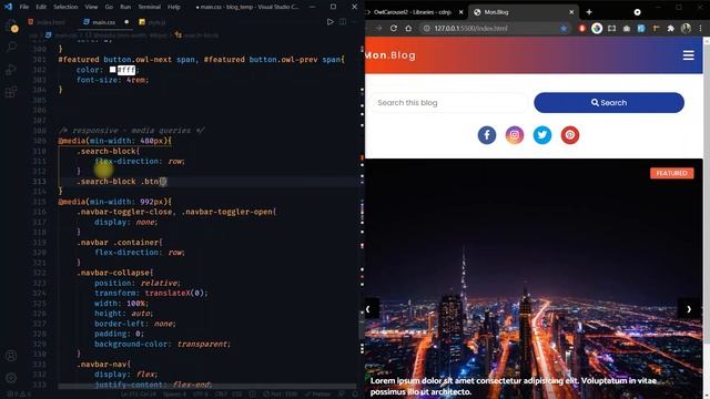 Responsive Blog Site Template Using HTML, CSS & jQuery