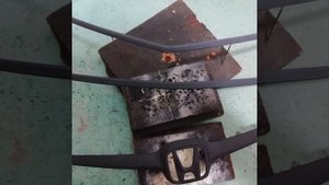 Восстановление хрома на решотке радиатора.
