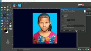 How to make a passport size photo with gimp 2.10.10