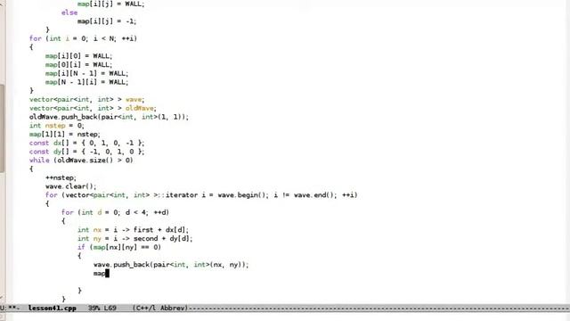 Урок 41. C++ Волновой алгоритм [A pathfinding] смотреть онлайн