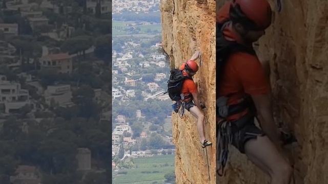 Grand falaise Rock climbing in Cassis, France ?? Cap Canaille #escalade #grimp #cassis #calanques