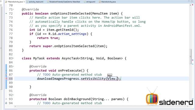 185 AsyncTask Example Download Images App | смотреть онлайн