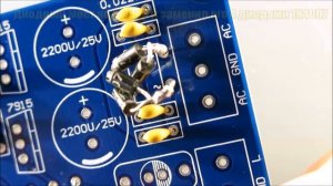 Плата для сборки предварительного усилителя на основе микросхемы NE5532