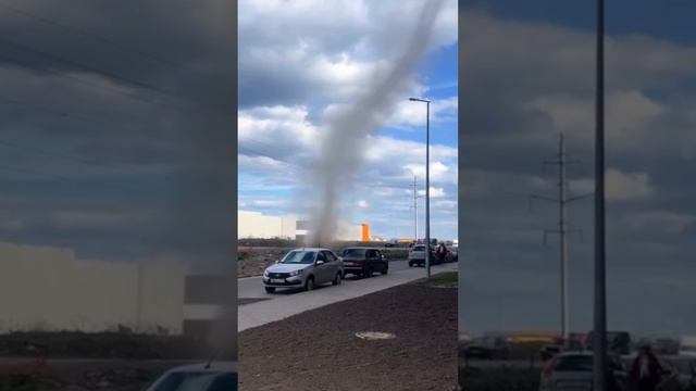 В Уткиной заводи в Петербурге заметили мини-торнадо #торнадо