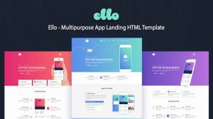 ELLO - Multipurpose App Landing HTML Template | Themeforest Website Templates and Themes