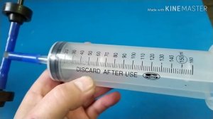 Как сделать вакуумный насос из шприца 160мл.