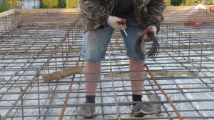 Армирование монолитной плиты  Часть 4