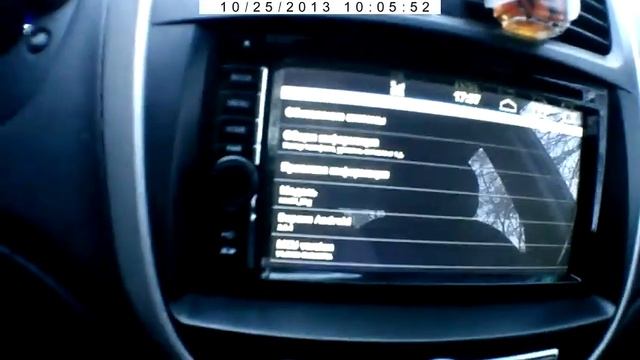 Установленный мультимедиа-центр AHR-7780 в Хёндай_Солярис