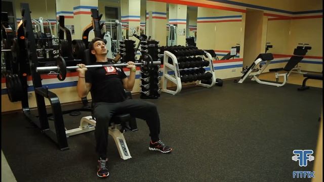Жим штанги сидя с груди смотреть онлайн