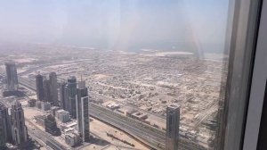 Вид с Бурдж-Халифы 125 этаж. Burj Khalifa at the top veiw